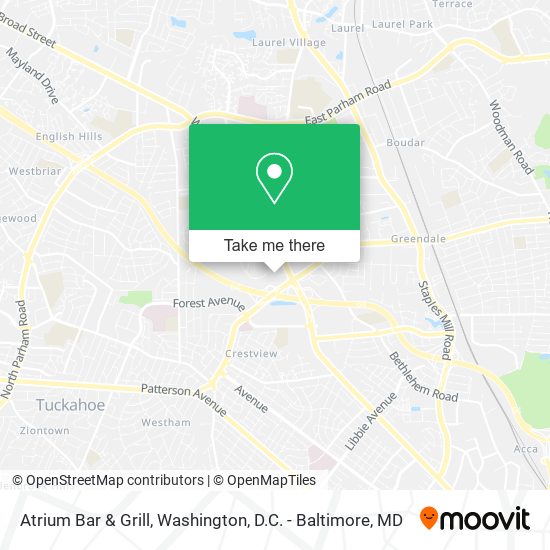 Atrium Bar & Grill map