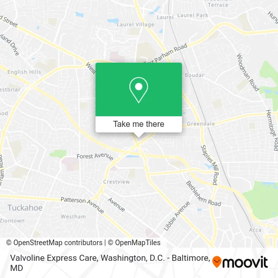Valvoline Express Care map