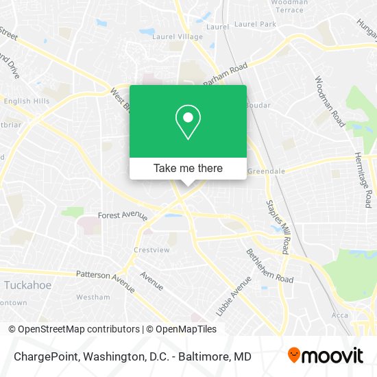 ChargePoint map