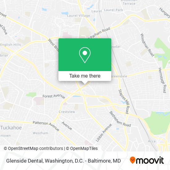 Glenside Dental map