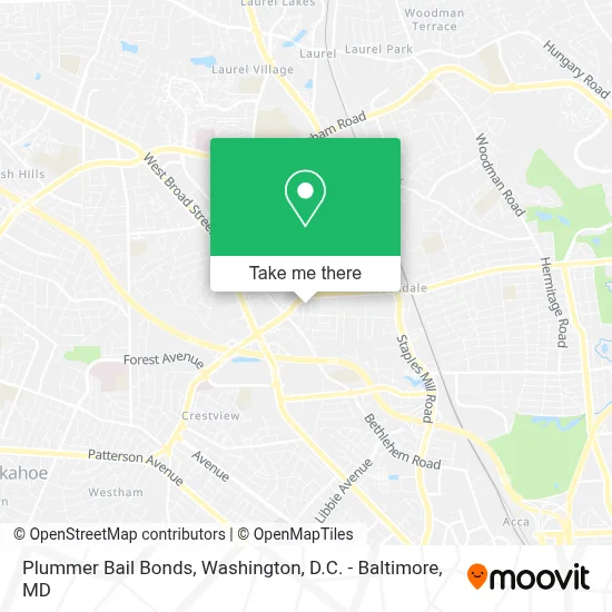 Plummer Bail Bonds map