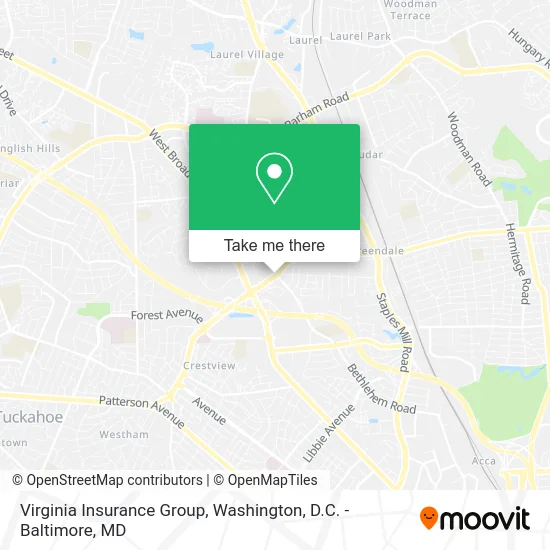 Virginia Insurance Group map