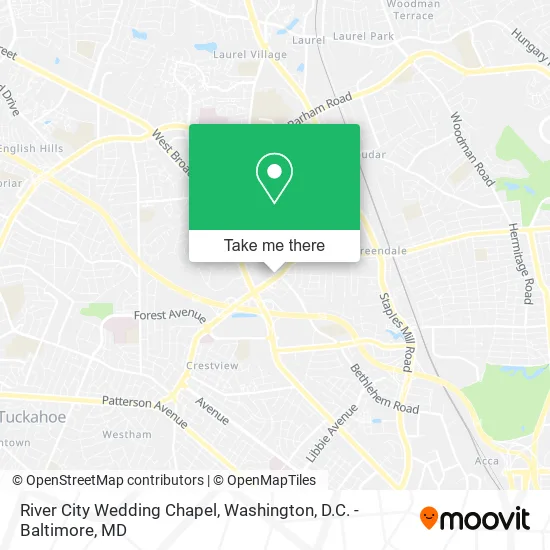 River City Wedding Chapel map