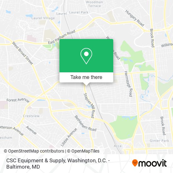 CSC Equipment & Supply map