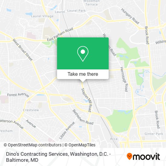 Dino's Contracting Services map