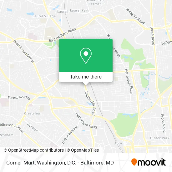 Corner Mart map