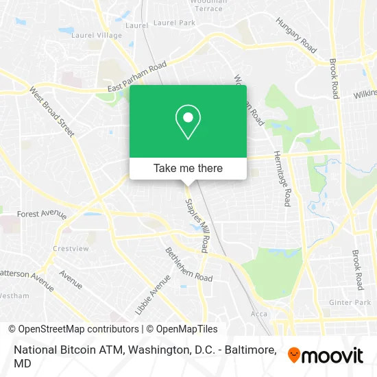National Bitcoin ATM map