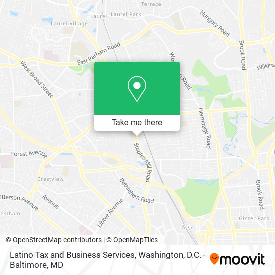 Latino Tax and Business Services map