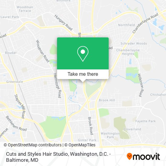 Cuts and Styles Hair Studio map