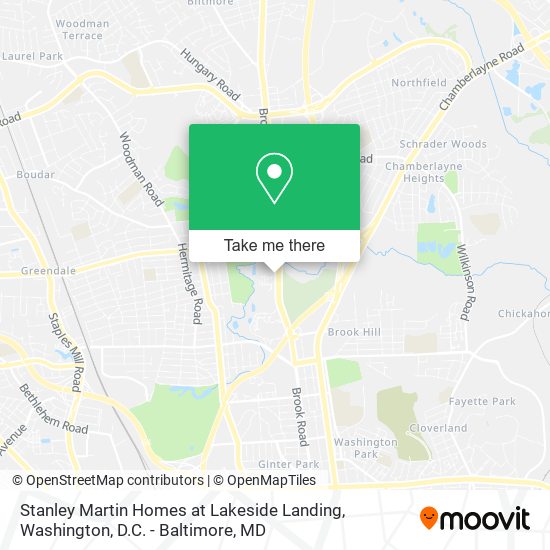 Stanley Martin Homes at Lakeside Landing map