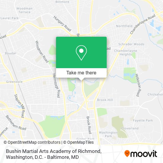 Bushin Martial Arts Academy of Richmond map