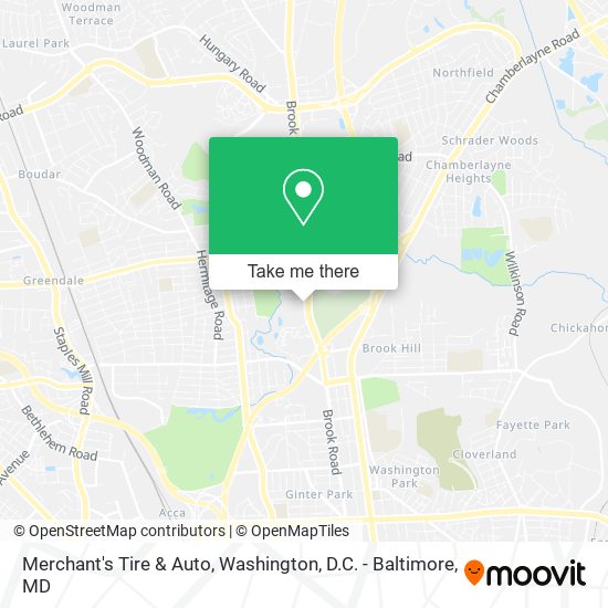Merchant's Tire & Auto map