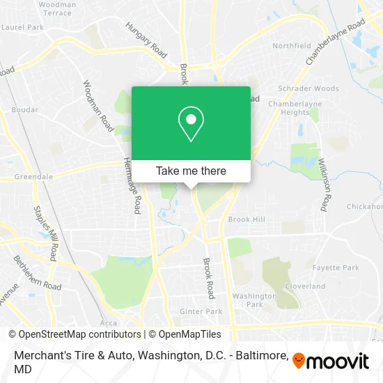 Merchant's Tire & Auto map