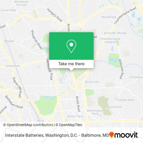 Mapa de Interstate Batteries