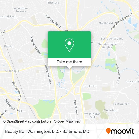 Beauty Bar map