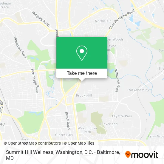 Summit Hill Wellness map