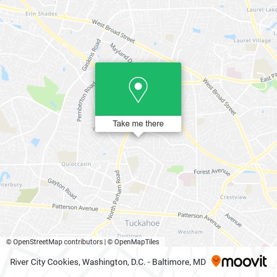 River City Cookies map