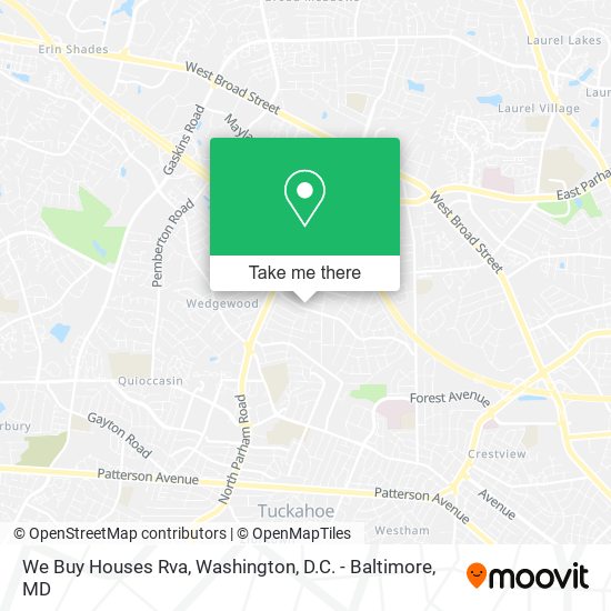 We Buy Houses Rva map