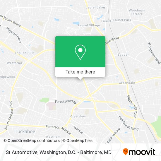 St Automotive map