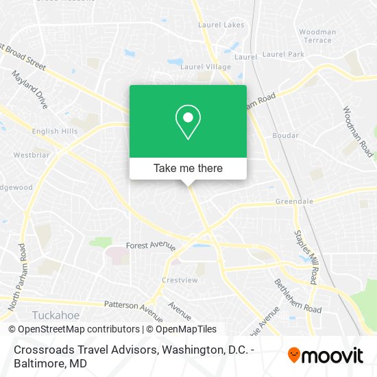 Crossroads Travel Advisors map