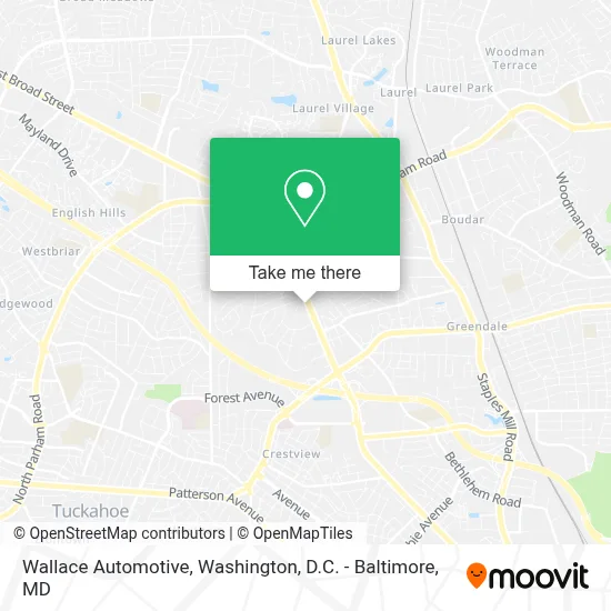 Wallace Automotive map