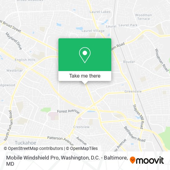 Mapa de Mobile Windshield Pro