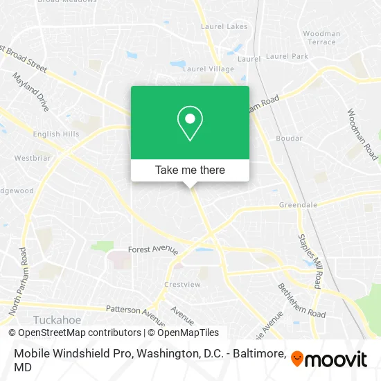 Mobile Windshield Pro map