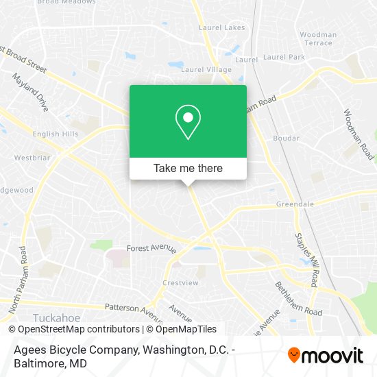 Agees Bicycle Company map