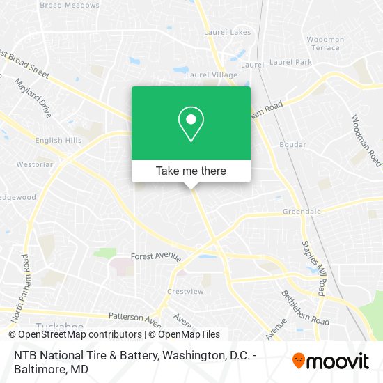 NTB National Tire & Battery map