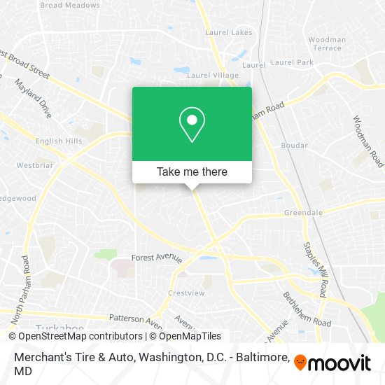 Merchant's Tire & Auto map