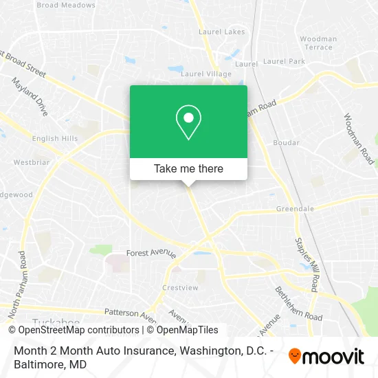 Month 2 Month Auto Insurance map