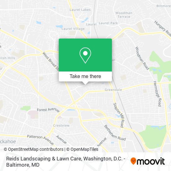 Mapa de Reids Landscaping & Lawn Care