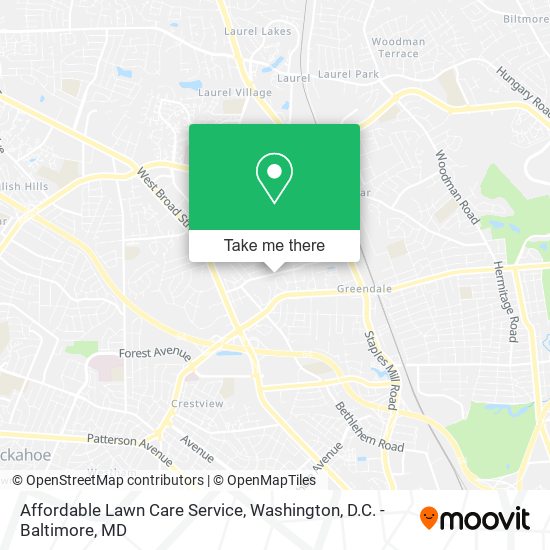Affordable Lawn Care Service map
