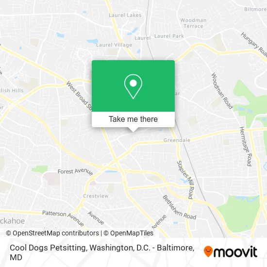 Cool Dogs Petsitting map