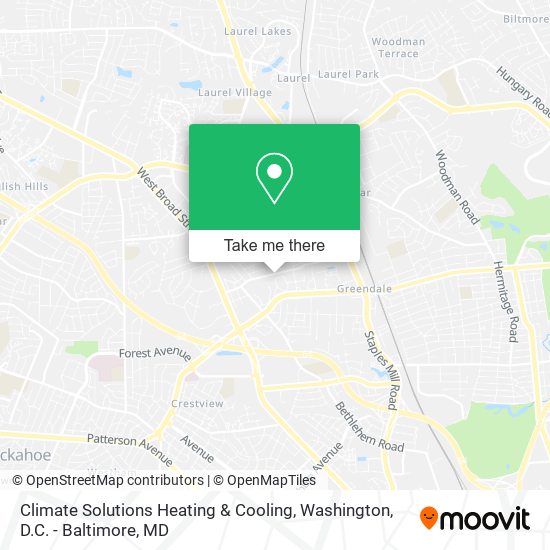 Mapa de Climate Solutions Heating & Cooling