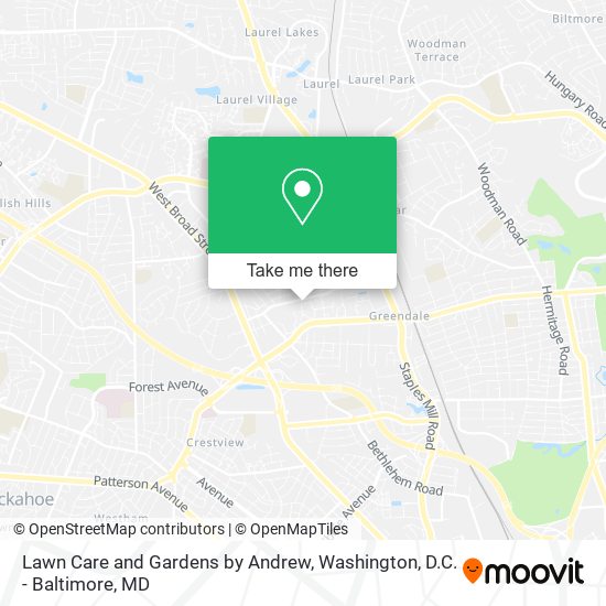 Lawn Care and Gardens by Andrew map