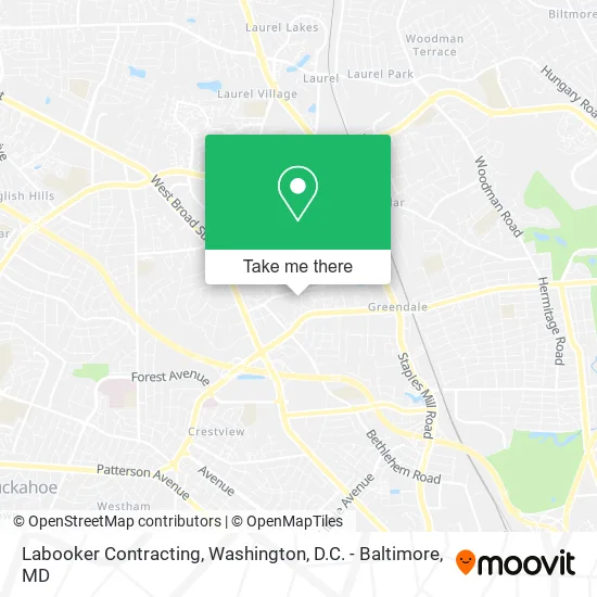 Labooker Contracting map