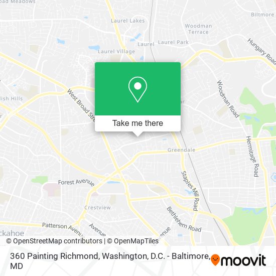 Mapa de 360 Painting Richmond