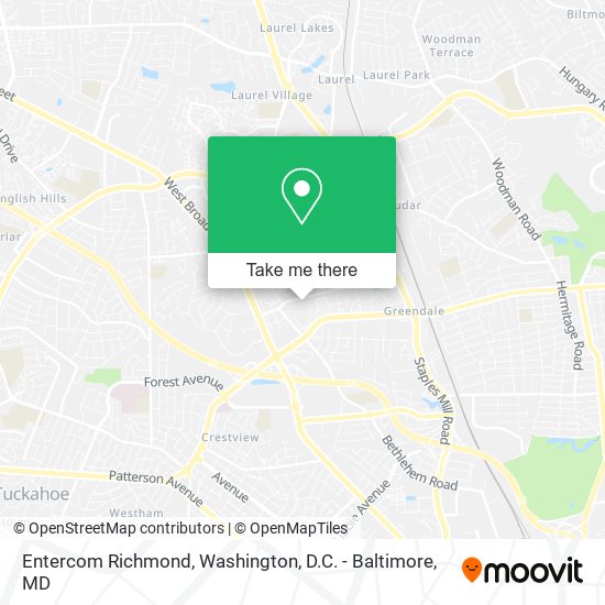Entercom Richmond map