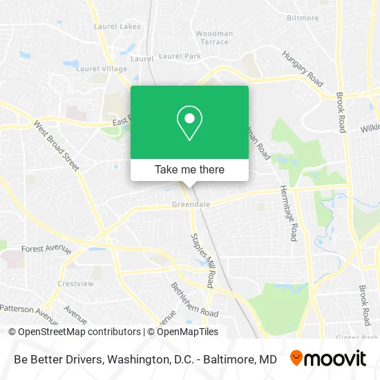 Be Better Drivers map