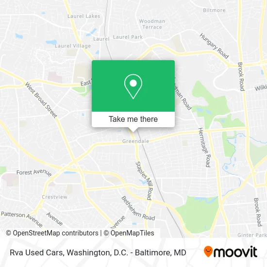 Rva Used Cars map