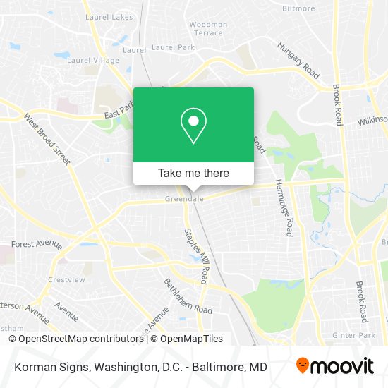 Mapa de Korman Signs