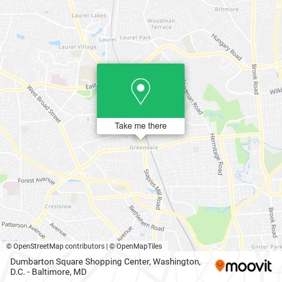 Dumbarton Square Shopping Center map