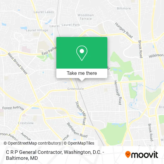 C R P General Contractor map