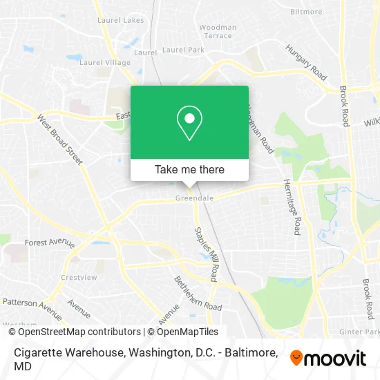 Cigarette Warehouse map