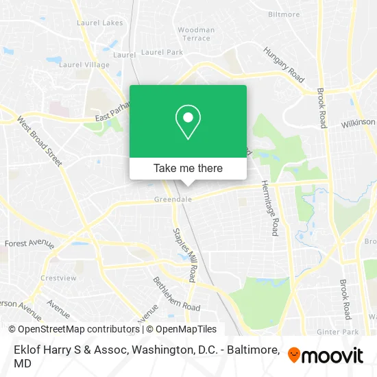 Eklof Harry S & Assoc map