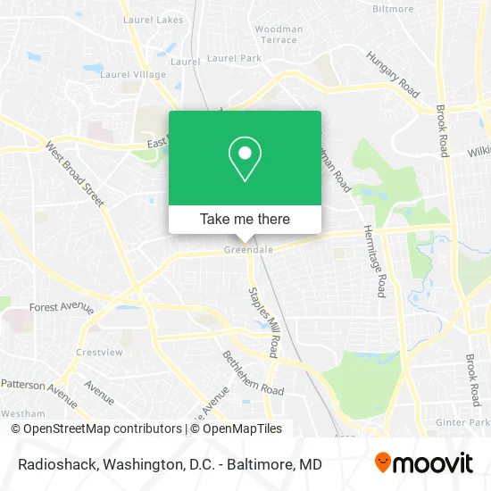 Radioshack map