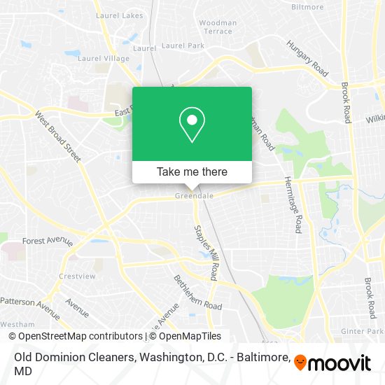 Old Dominion Cleaners map