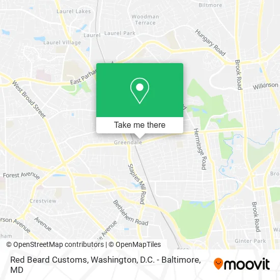 Red Beard Customs map