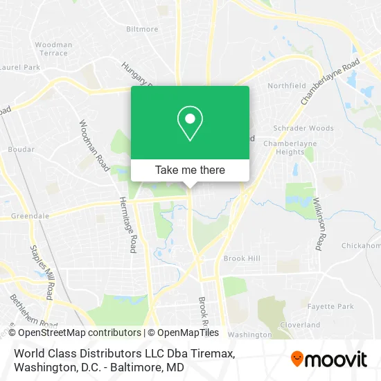 World Class Distributors LLC Dba Tiremax map